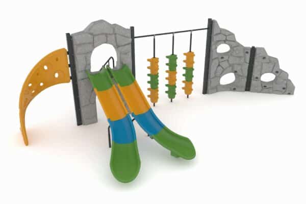 Boulderwand met glijbanen  (AS0929)